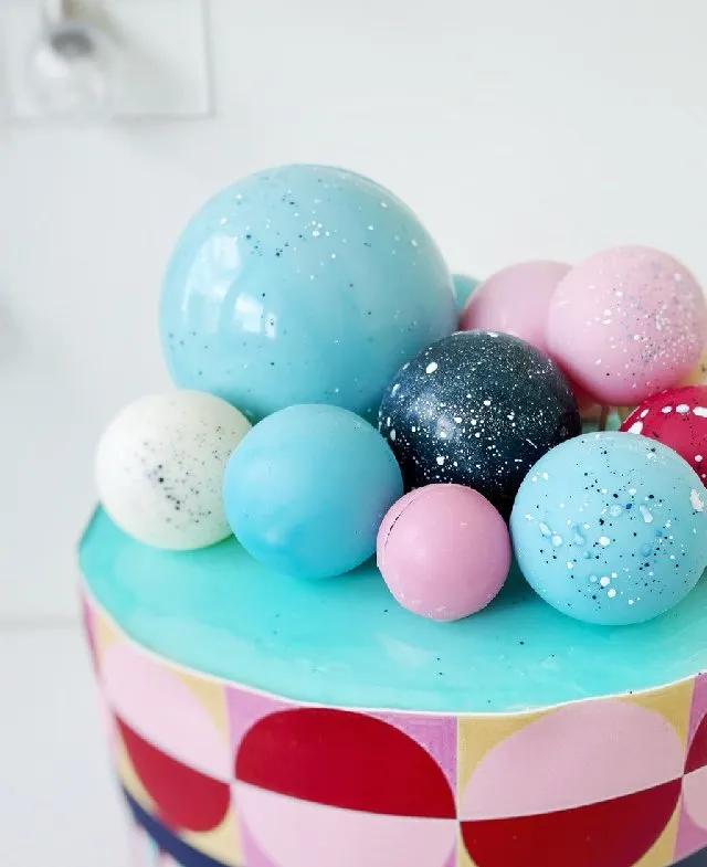 추상 장식 케이크