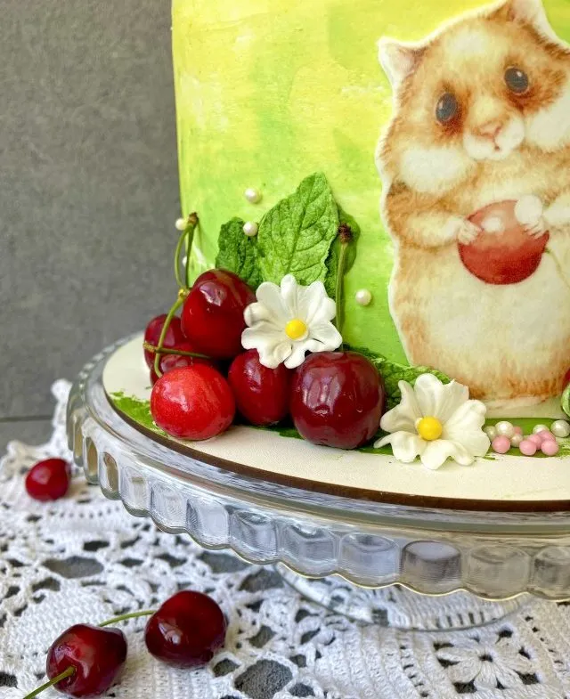 torta infantil de hamster