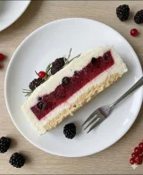 Ванільно-ягідний мусовий торт