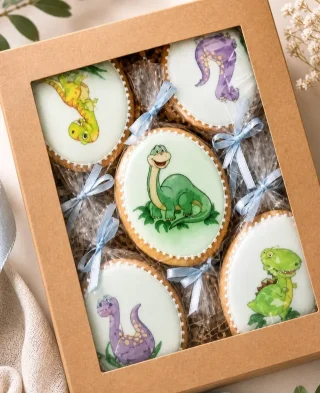 pain d'épices en forme de dinosaure