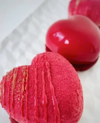 Tartaleta mousse frambuesa-chocolate