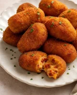 Κροκέτες με καπνιστό λουκάνικο