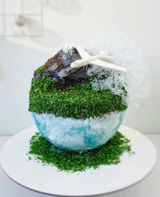 세계여행 케이크