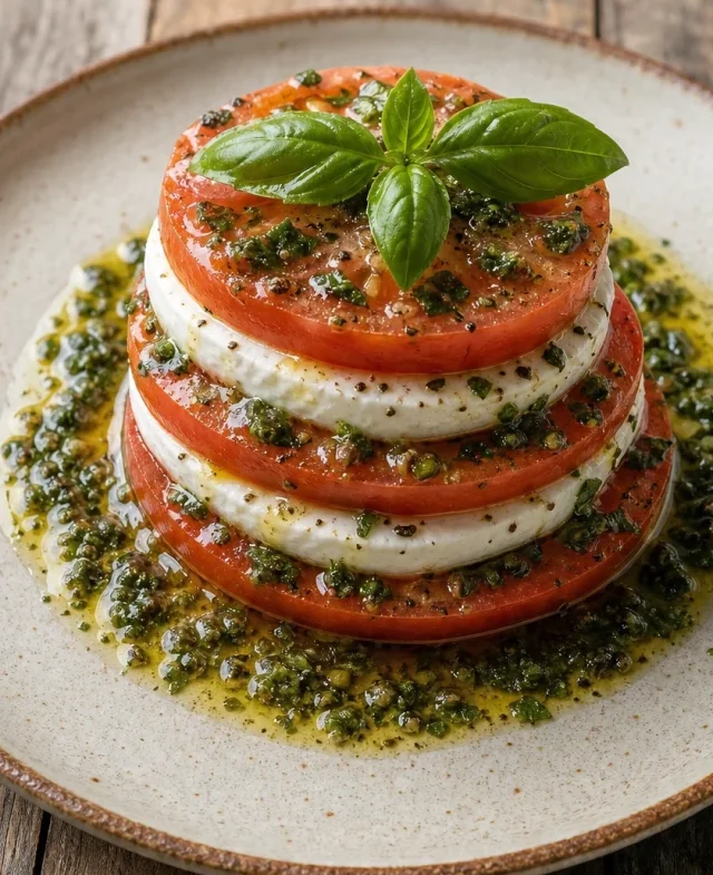 Torrette caprese con salsa all'origano
