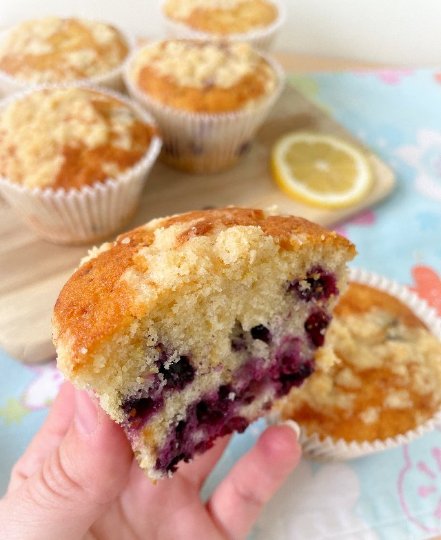 lemon bilberry cupcakes