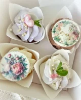 Conjunto de cupcakes festivos