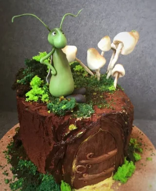 otroška torta štor