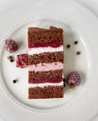 torta čokolada maline