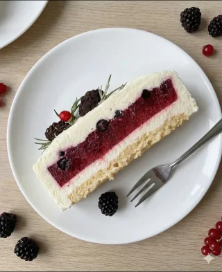 Vanilino-jagodična mousse torta