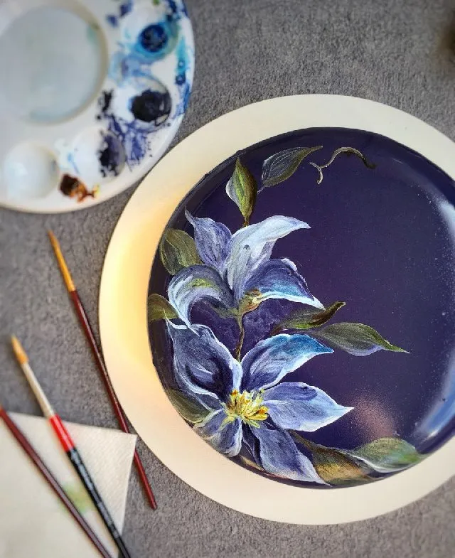 Mousse kage Natblomst